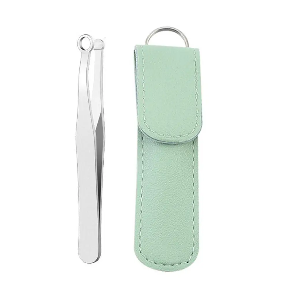 

Steel Nose Hair Trimming Tweezers Round Tip Nose Hair Removal Trimming Tweezer Nose Trimmer Eyebrow Nose Hair Tweezers