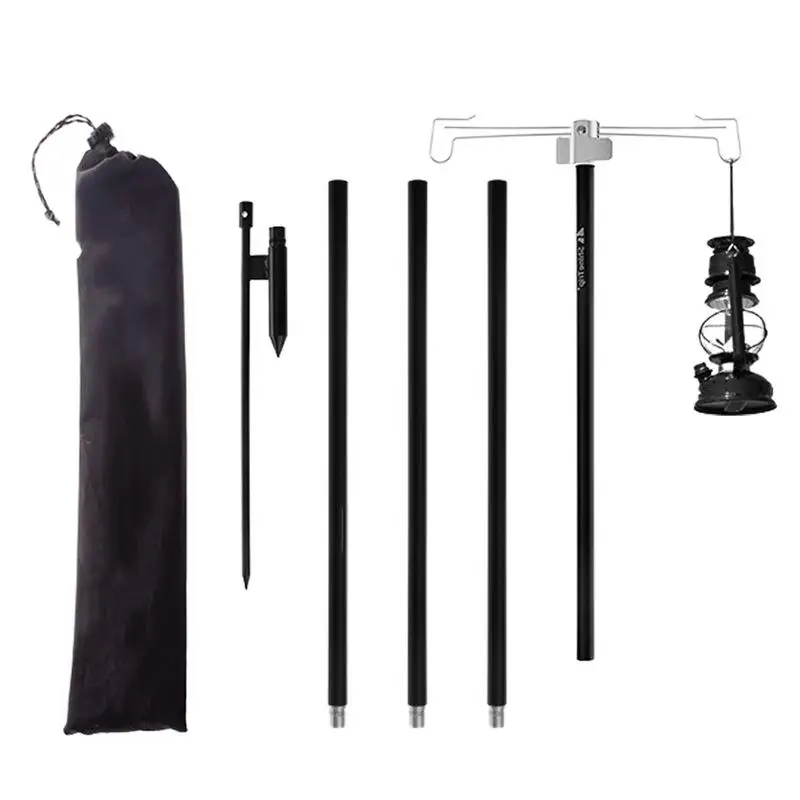 

Outdoor Lantern Hook Collapsible Lamp Stand Hook Camping Lantern Poles Adjustable Height Outdoor Lantern Hanger Hooks For Picnic