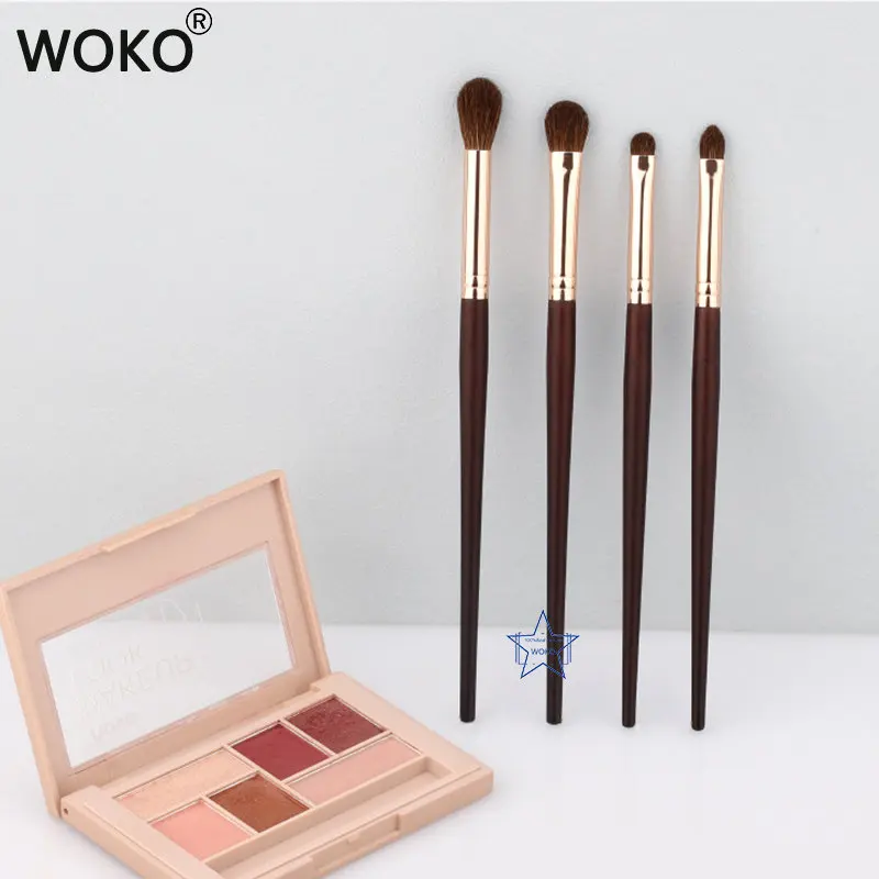 

1/4pc Eyeshadow Makeup Brushse Eye Shadow Crease Brush Precision Smudge Smoky Brush Soft Horse Hair Eye Detail Makeup Tool