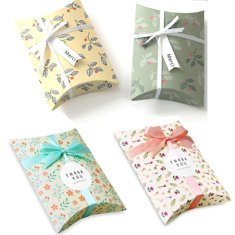 Yellow Cookies Gift Boxes Wedding Decoration Christmas Party Accessories Packaging Favor