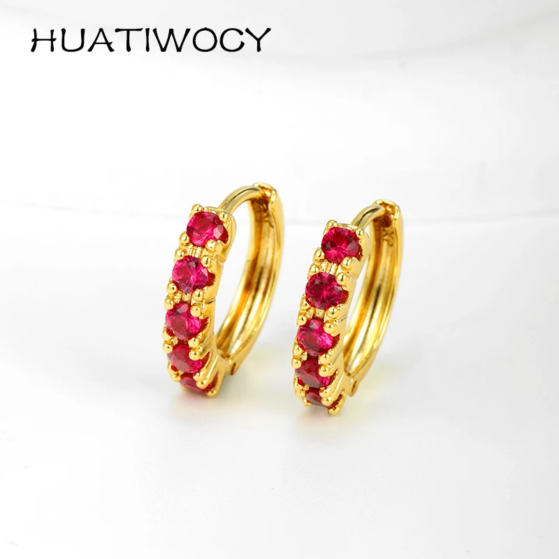 

HUATIWOCY Classic 925 Silver Jewelry Earrings with Zircon Gemstone Accessories for Women Wedding Party Engagement Promise Gifts