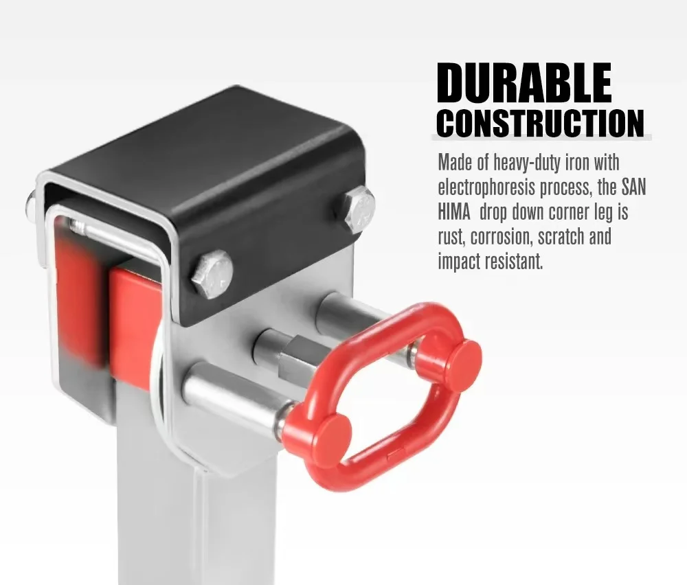 1200 фунтов 2x400-540 мм регулируемый черный стабилизатор для каравана опорные ножки