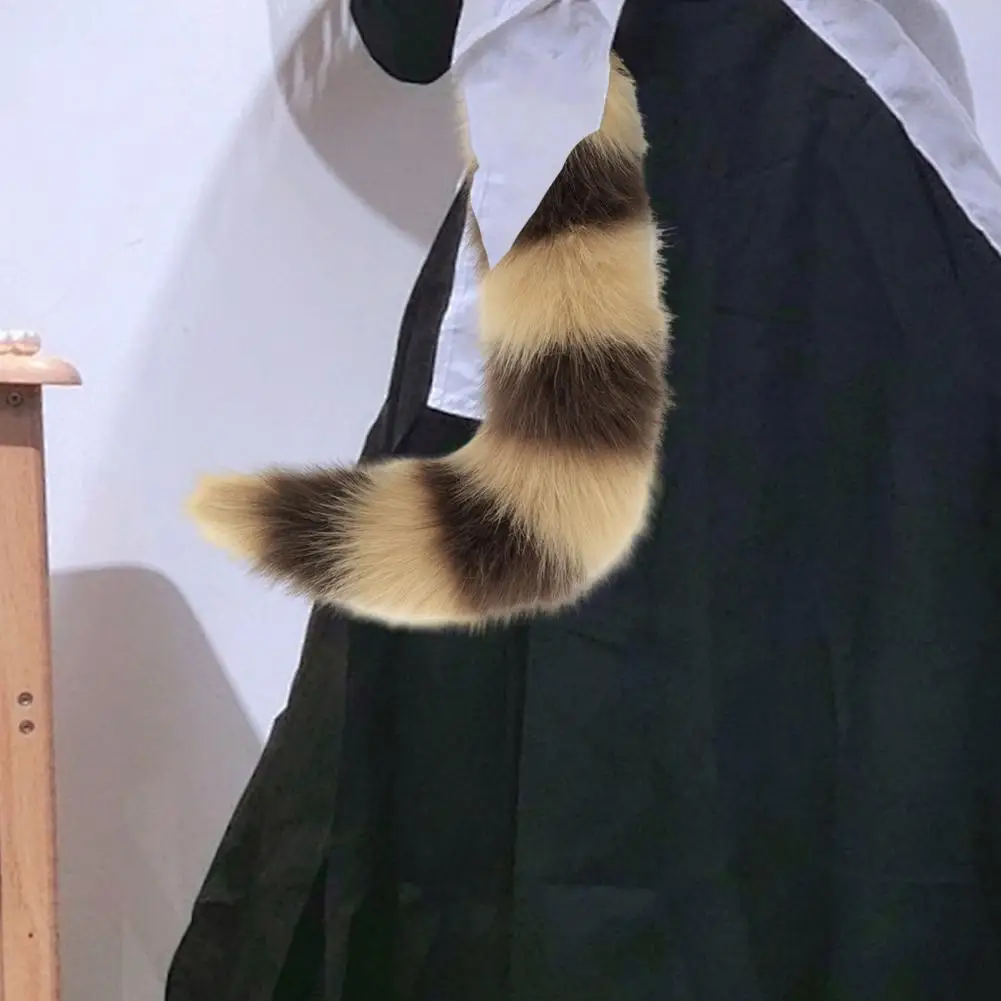 Искусственный Лисий хвост для косплея плюшевый Бандаж с регулируемой талией