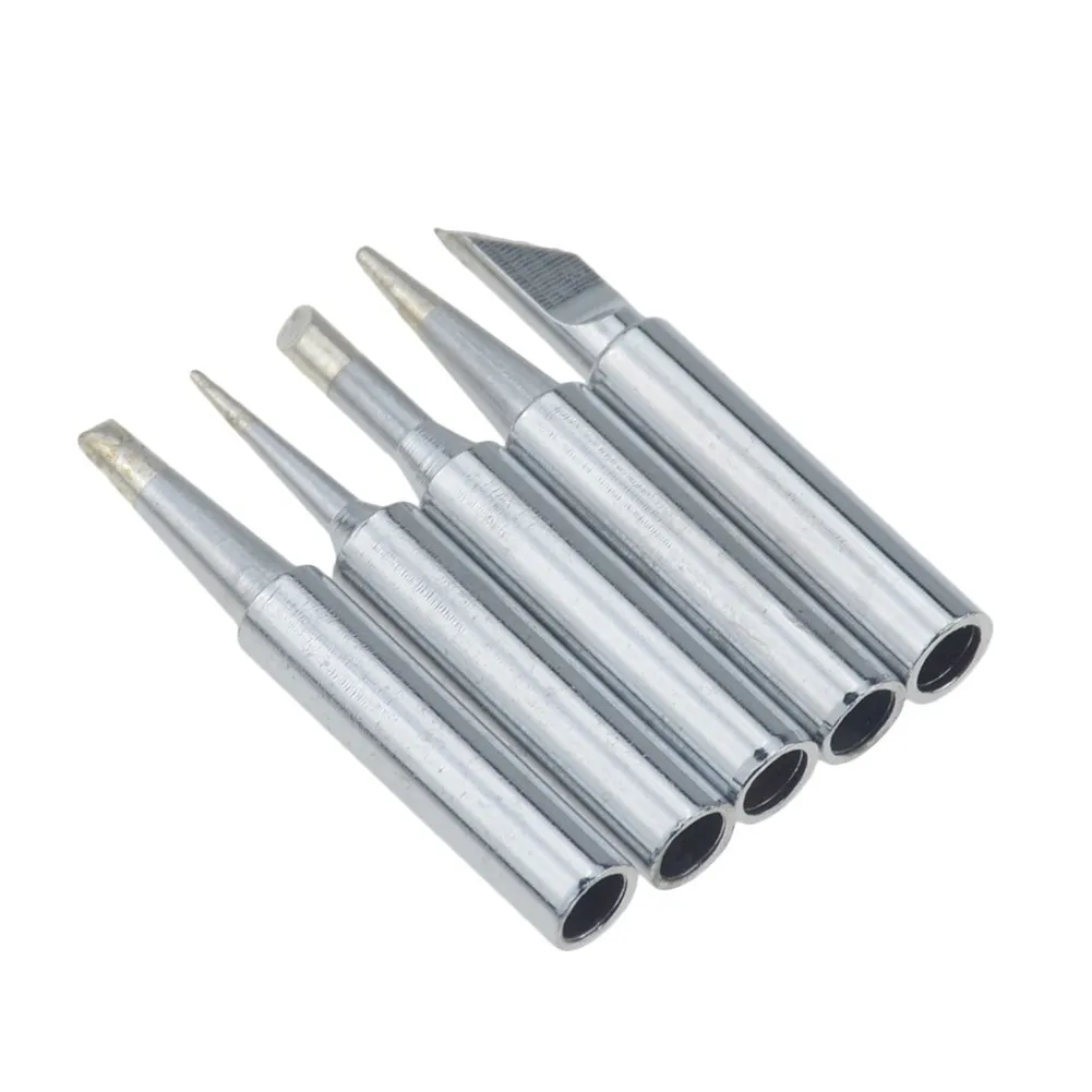

Welding Lead-free Pure Copper Soldering Iron Tips Welding Solder Tools 5pcs/set Workshop Equipment Garden Tools