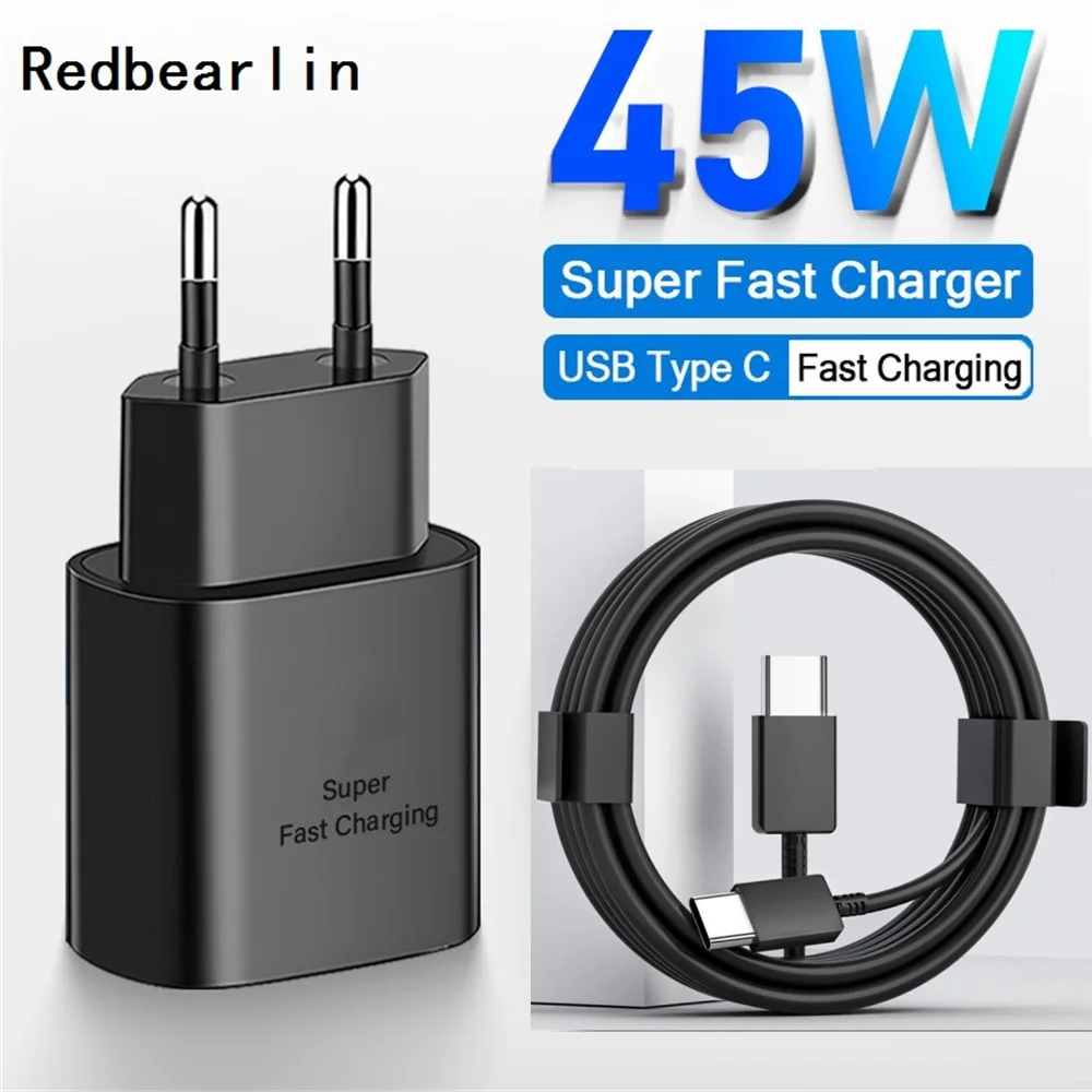 Сетевое зарядное устройство для Samsung Galaxy S23/S22/S21/S20 Ultra Note 20, 45 Вт Сетевое зарядное устройство для Samsung Galaxy S23/S22/S21/S20 Ultra Note 20, 45 Вт