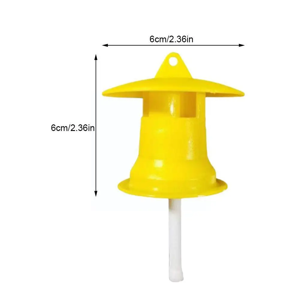 

1pcs Fruit Fly Trap Killer Plastic Yellow Drosophila Trap Fly Catcher Pest Insect Control For Home Farm Orchard Wholesale P4m1