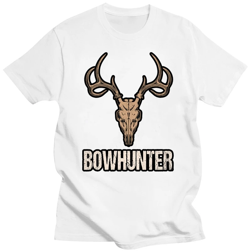 Мужская футболка Bowhunter Skull Deer Hunting Женская