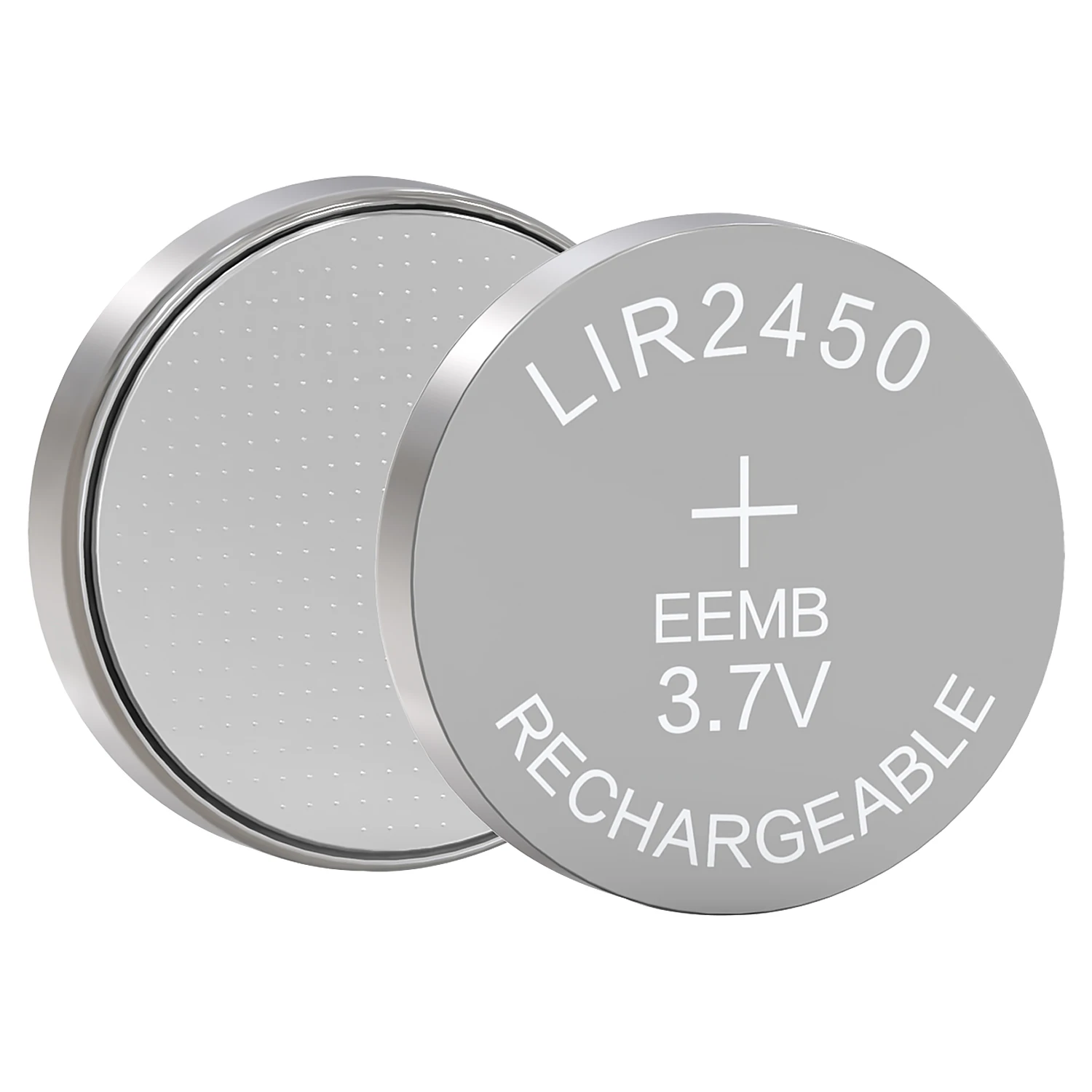 Аккумуляторная кнопочная батарейка EEMB LIR2450 3.6В с зарядным устройством (опционально) - 120 мАч, тип «таблетка», для слуховых аппаратов, брелоков, датчиков (art.: 3920d0010b8be) - 3920d0010b8be