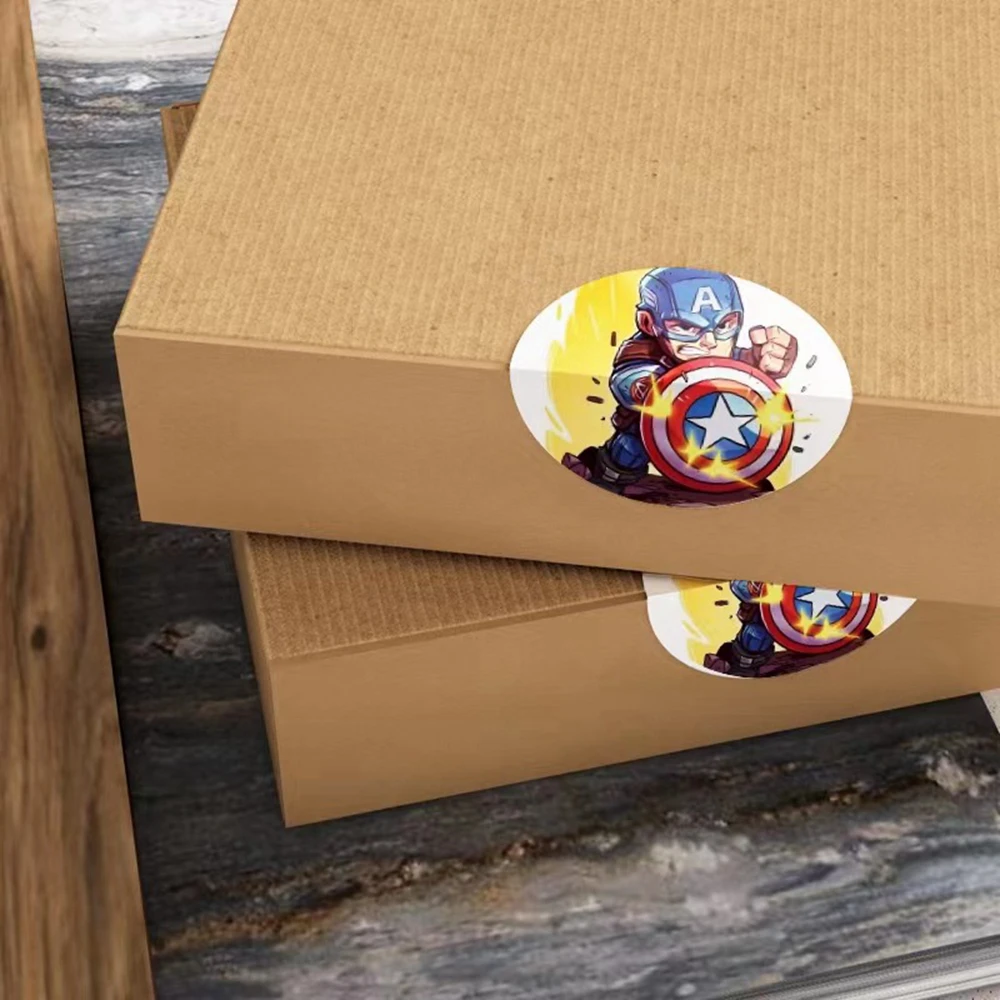 500 шт./рулон наклейки из мультфильмов