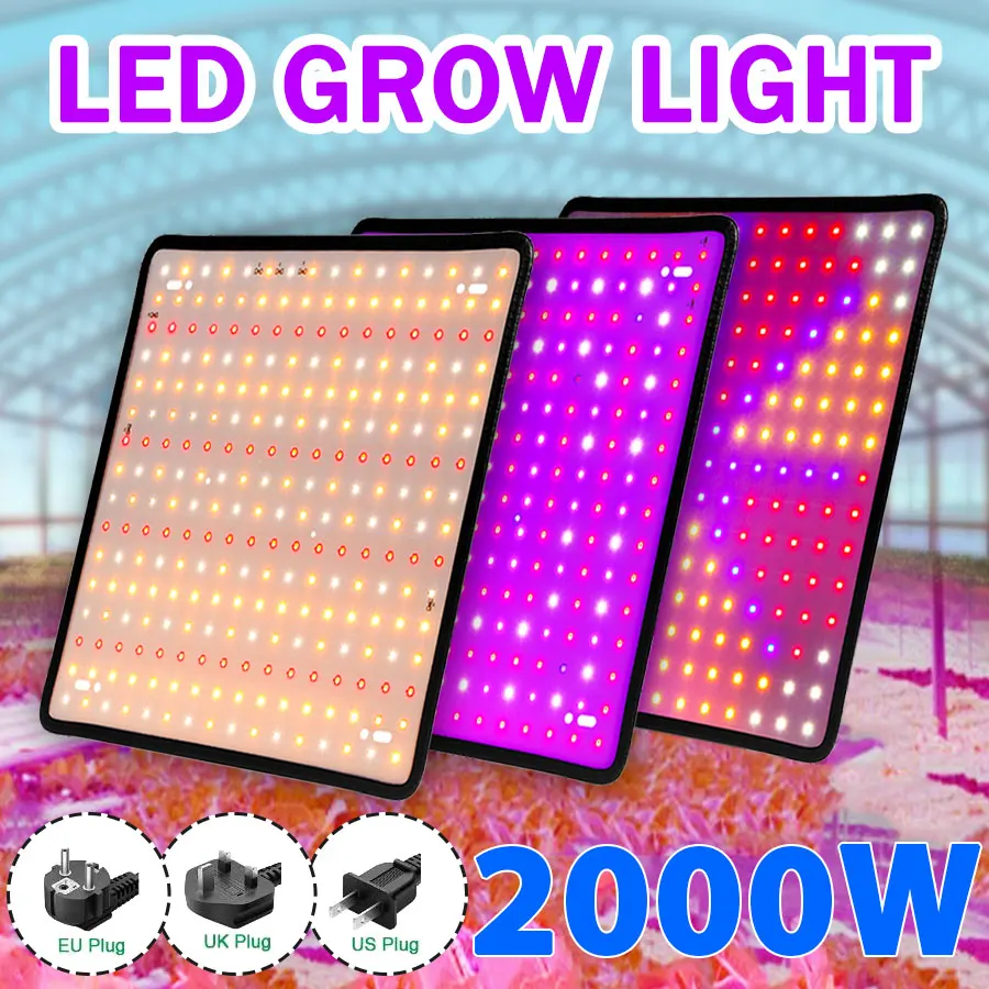 

Led Grow Light For Hydroponics Growing System 2000W Phytolamp For Plants Full Spectrum Indoor Cultivation Flower Seeds To Plant