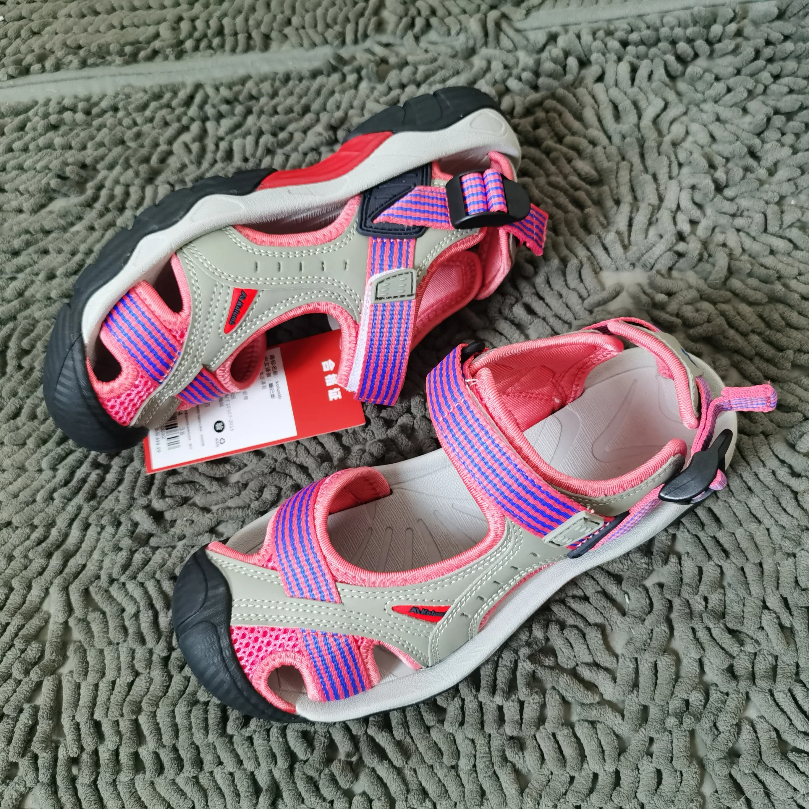 

Кепка унисекс с закрытым носком для походов, мужская и женская Нескользящая быстросохнущая пляжная обувь для мальчиков и девочек, эластичн...