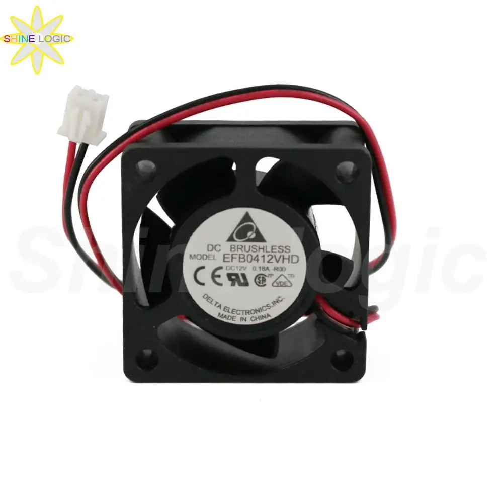 

1Pcs Brand New Original For Delta EFB0412VHD DC 12V 0.18A 40*40*20MM 4020 2Pin Inverter Sever Cooling Fan Projector fan