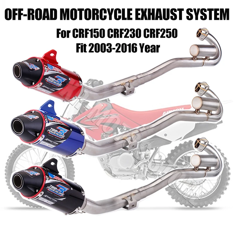 Выхлопной глушитель для внедорожника мотоцикла с передней звеньевой трубой Honda