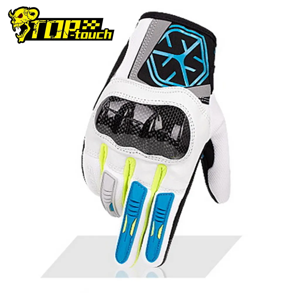 

Summer Motorcycle Gloves Touch Screen Breathable Mesh Guantes Moto SCOYCO Anti-Fall Motocross Glove Carbon Fiber Protection