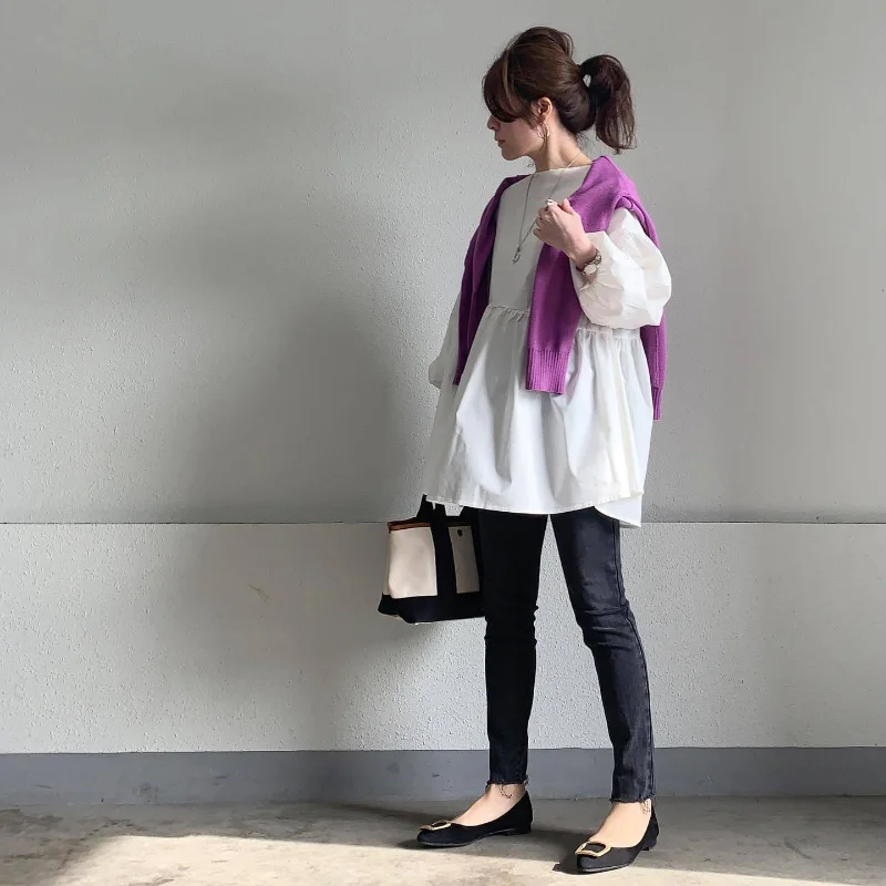 Блузка Matakawa Женская свободного покроя Топ с длинным рукавом в японском стиле