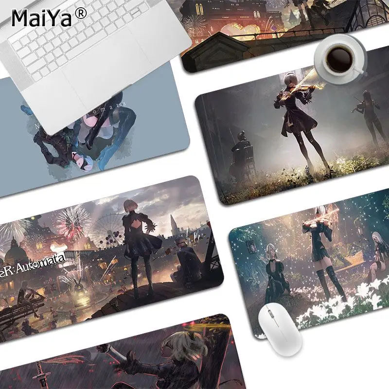 

Нескользящий коврик для клавиатуры Nier Automata, Настольный коврик для студентов, игровой Настольный коврик для мыши, игровой коврик для мыши дл...