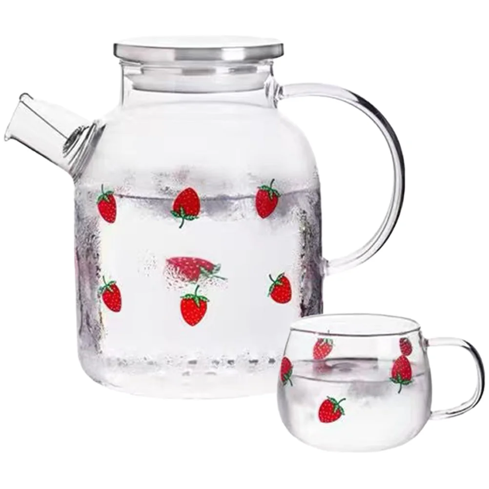 

1 Set of Practical Multipurpose Cold Household Pitcher Storage Pitcher Cold Pitcher With Cup