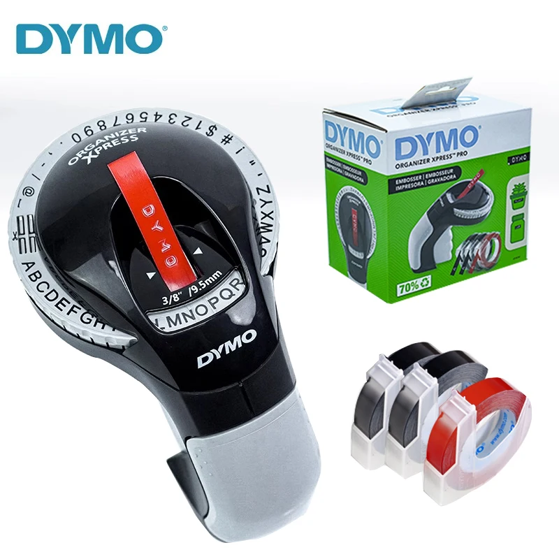 Dymo 12965 Ручной Принтер Этикеток Omega 3d Тиснение Diy Печатная Машина Органайзер Xpress 9