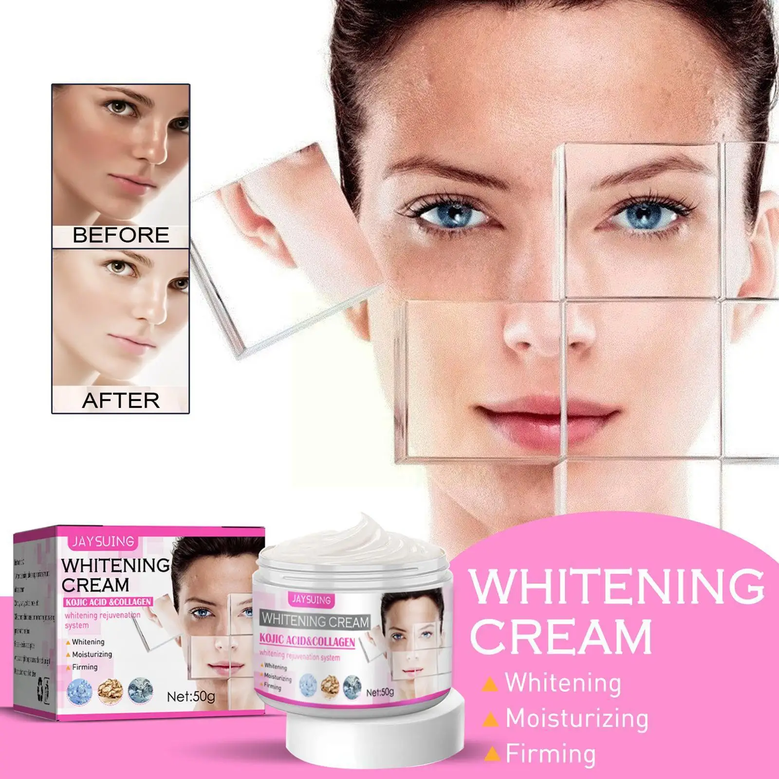 

50g Whitening Cream Dark Skin Intimate Parts Brightening Women Skin Nourishing Moisturiz Body Care Lightening Cream J8y2