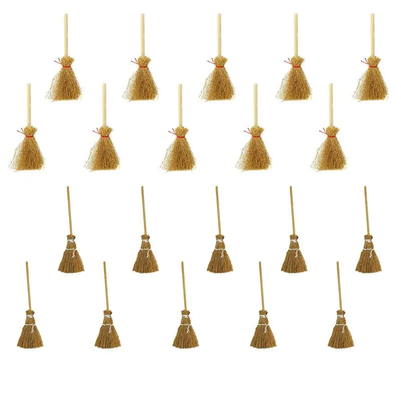 

Мини-метла ведьмы для Хэллоуина, 10 шт., прочная декоративная подвеска для костюма