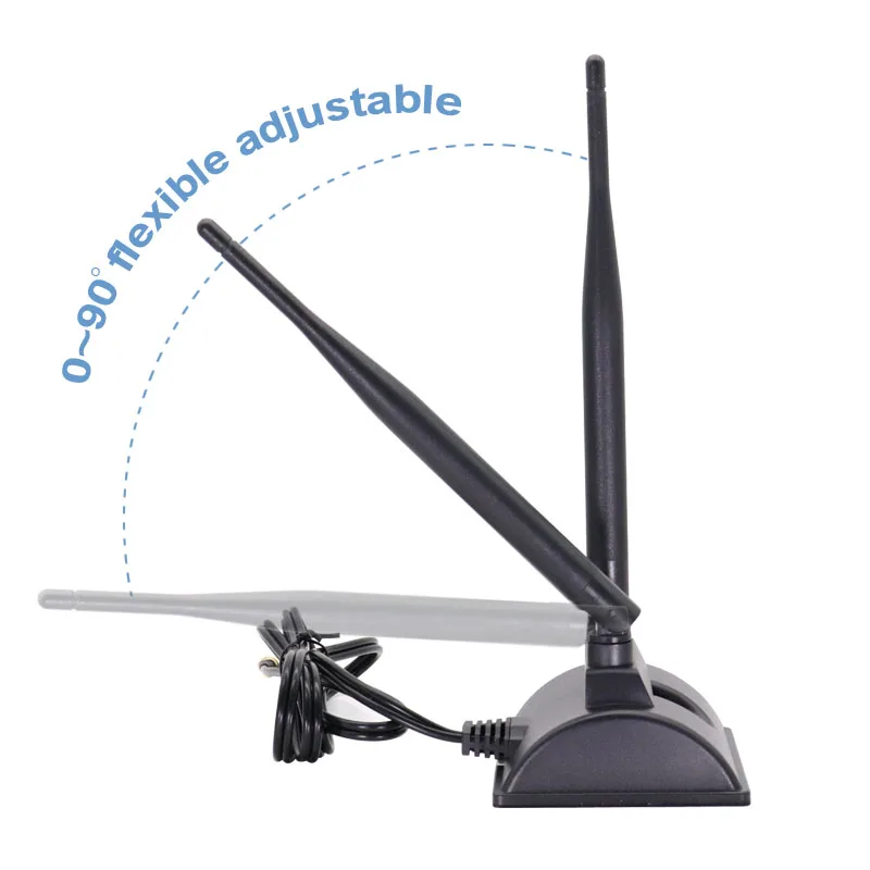 Dual Band 2.4G 5.8G WiFi Omni Antenna High Gain Indoor Router Antenna With 2pcs RPSMA male Connector