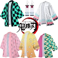 anime demon slayer cosplay costume kimetsu no yaiba haori kimono agatsuma zenitsu kochou shinobu summer coat shirt clothes