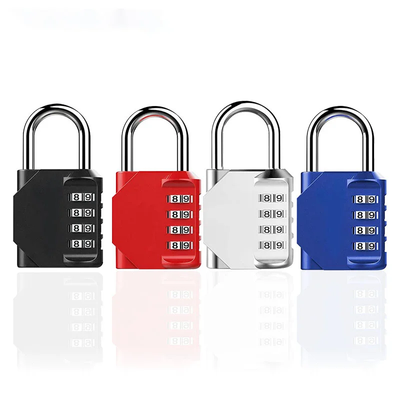 

Small Combination Lock for Locker, 4-Digit Mini Combo Lock for Backpack and Luggage, Combination Padlock for School Gym Locker