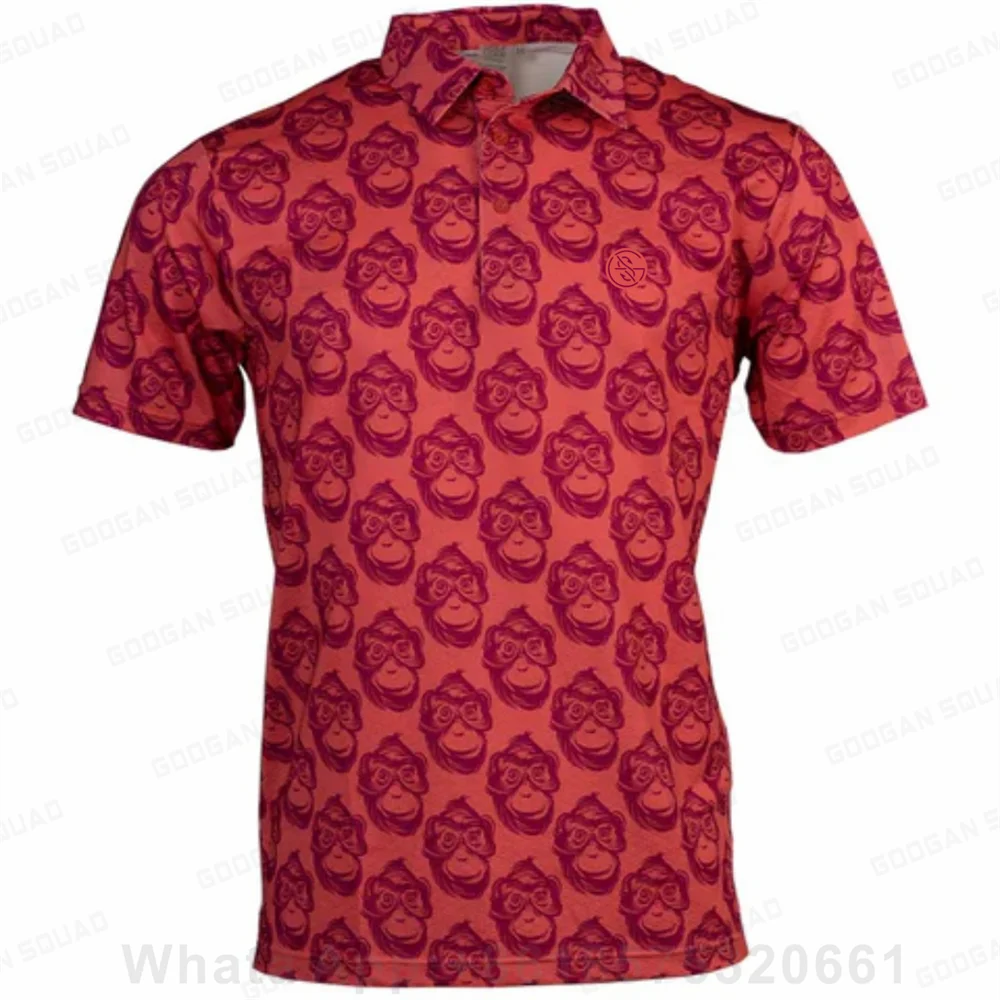 Men's Polo T-Shirt Short Sleeve Polo Shirt Fishing Golf Clothing Summer Quick Dry Casual Fashion Men Volleyball Tops