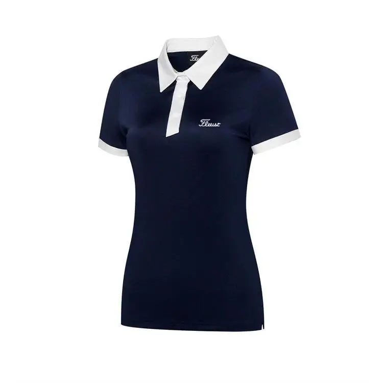 Golf Clothing Women's Short-sleeved T-shirt Quick-drying Breathable Top Golf Shirts Slim-fit Sweat-absorbent Outdoor Golf Jersey