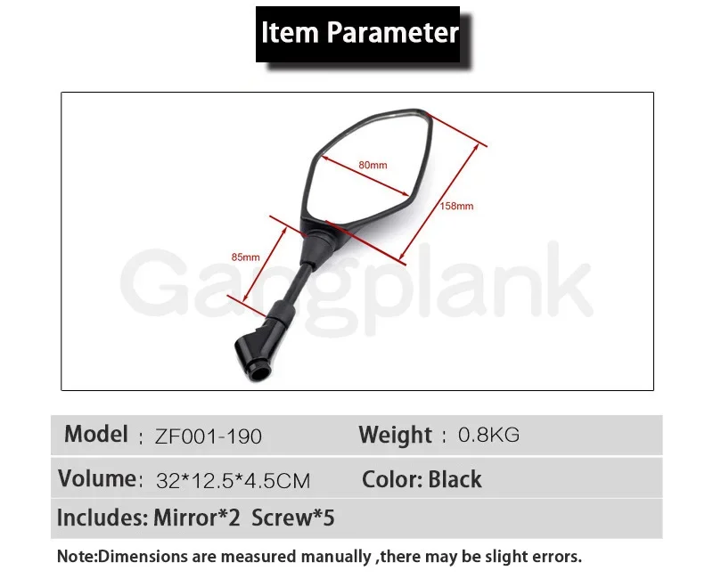 Боковое зеркало для мотоцикла заднего вида оригинальный отражатель YAMAHA Tracer 900/GT
