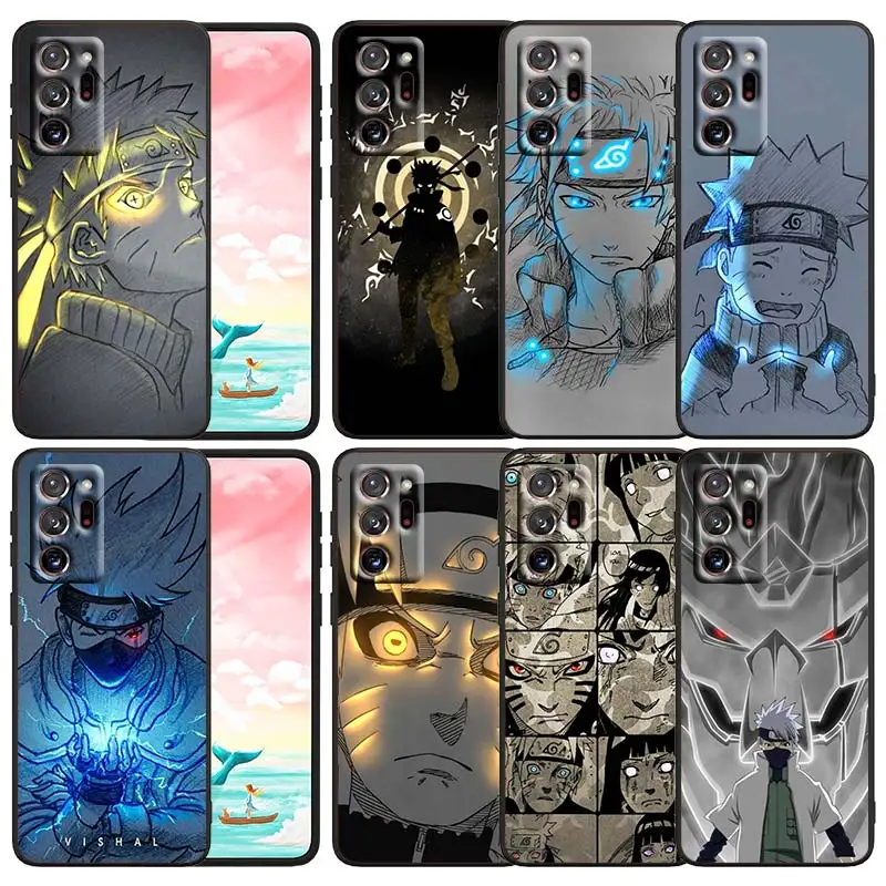 

Anime Creative Hand Drawn Phone Case For Samsung Note 20 10 9 Ultra Lite Plus F23 M52 M21 M33 A70 A20 A10 A8 A03 j7 j6 Black