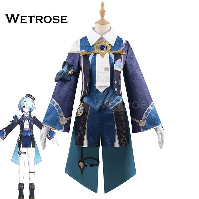 【Wetrose】В наличии Косплей Костюм Миша Bellboy Femboy Hideyoshi Полный комплект парика