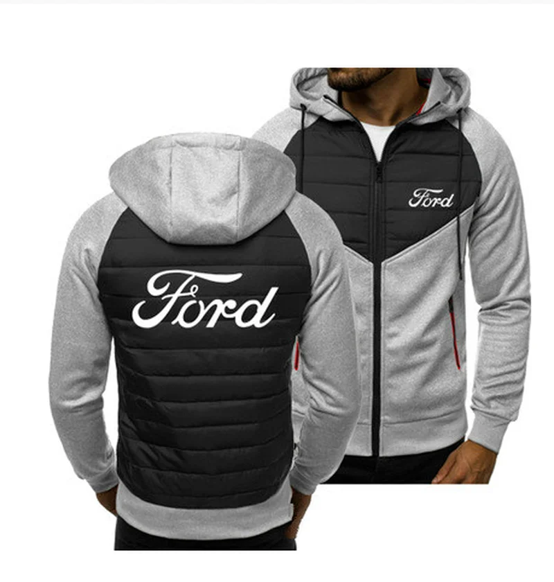 

Новинка 2022, мужские толстовки с логотипом Ford, весенне-осенняя куртка, Повседневная Толстовка, толстовка с длинным рукавом и молнией