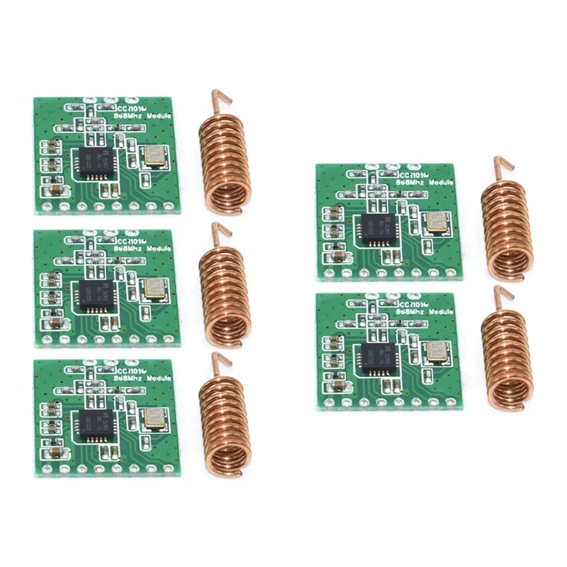 

CC1101 868Mhz Wireless Module Long Distance Transmission With Antenna Pack Of 5