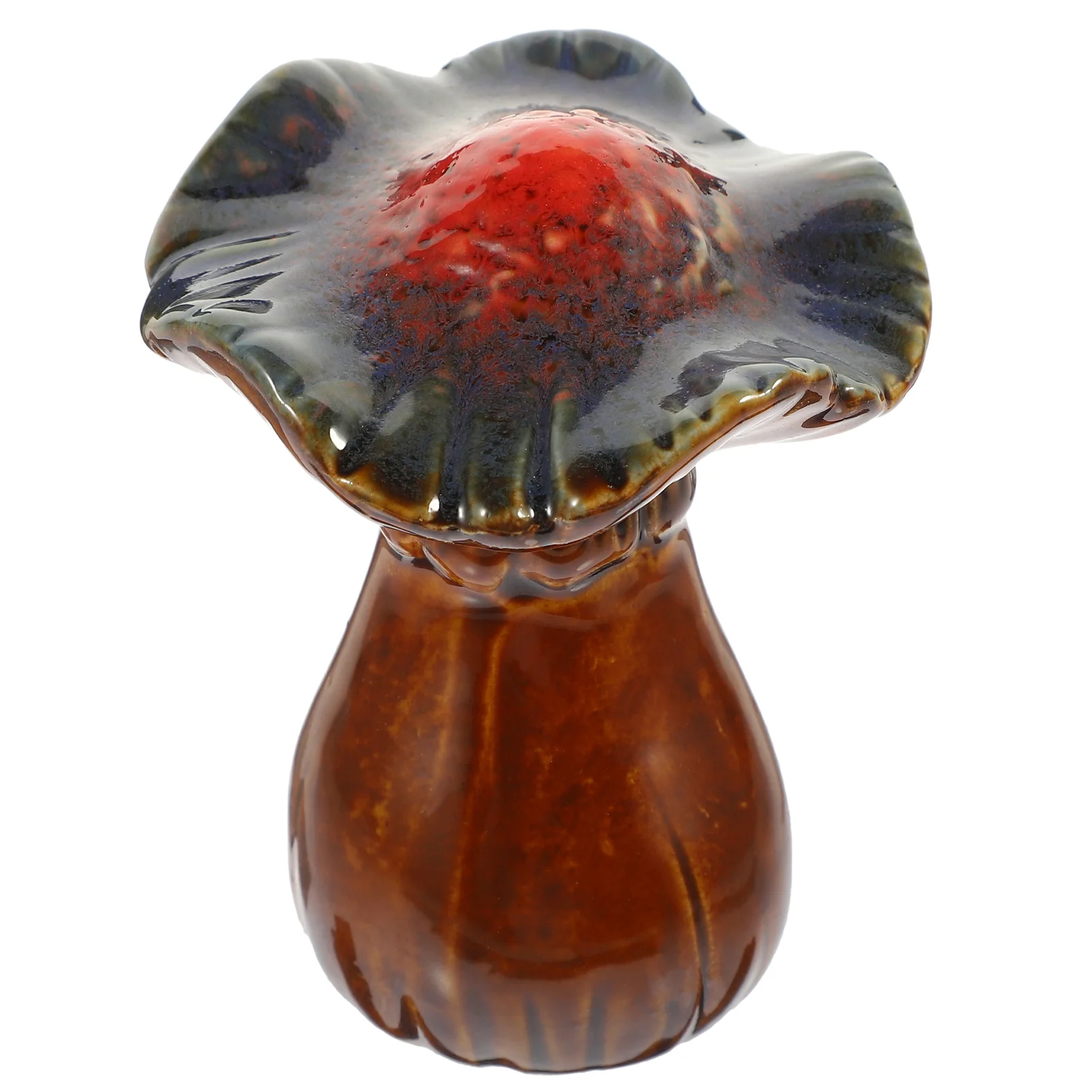 

Mushroom Statue Garden Mushrooms Decor Ornament Lawn Figurine Ceramicpottery Accessories Flowerpot Figurines Landscape Micro