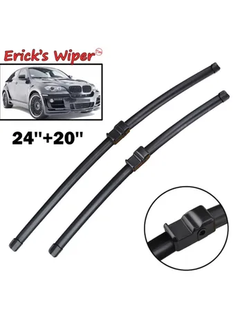 Передние щетки стеклоочистителя Erick's LHD для BMW X6 E71 E72 2008-2012 Лобовое стекло Чистое окно Автомобильные щетки от дождя 24 "+ 20"