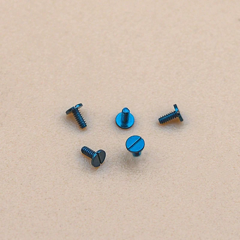Blue Screw M0.6*1.58Cap*1.92 long Mechanical Watch Movement Accessories Watches Repair Parts Watch Aftermarket Replacements