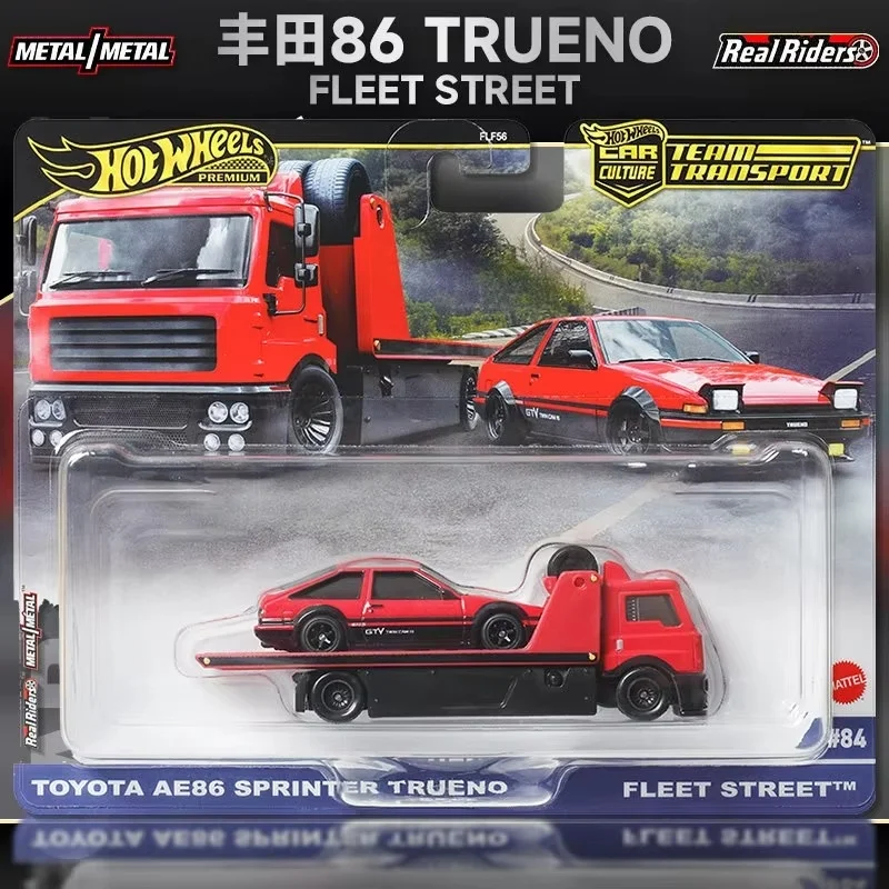 Фото Коллекционная модель автомобиля Hot Wheels FLF56 Car Culture Team Transport 1/64: Ferrari 250 GTO, Lykan Hypersport, Toyota AE86 JDM – игрушка-подарок №2