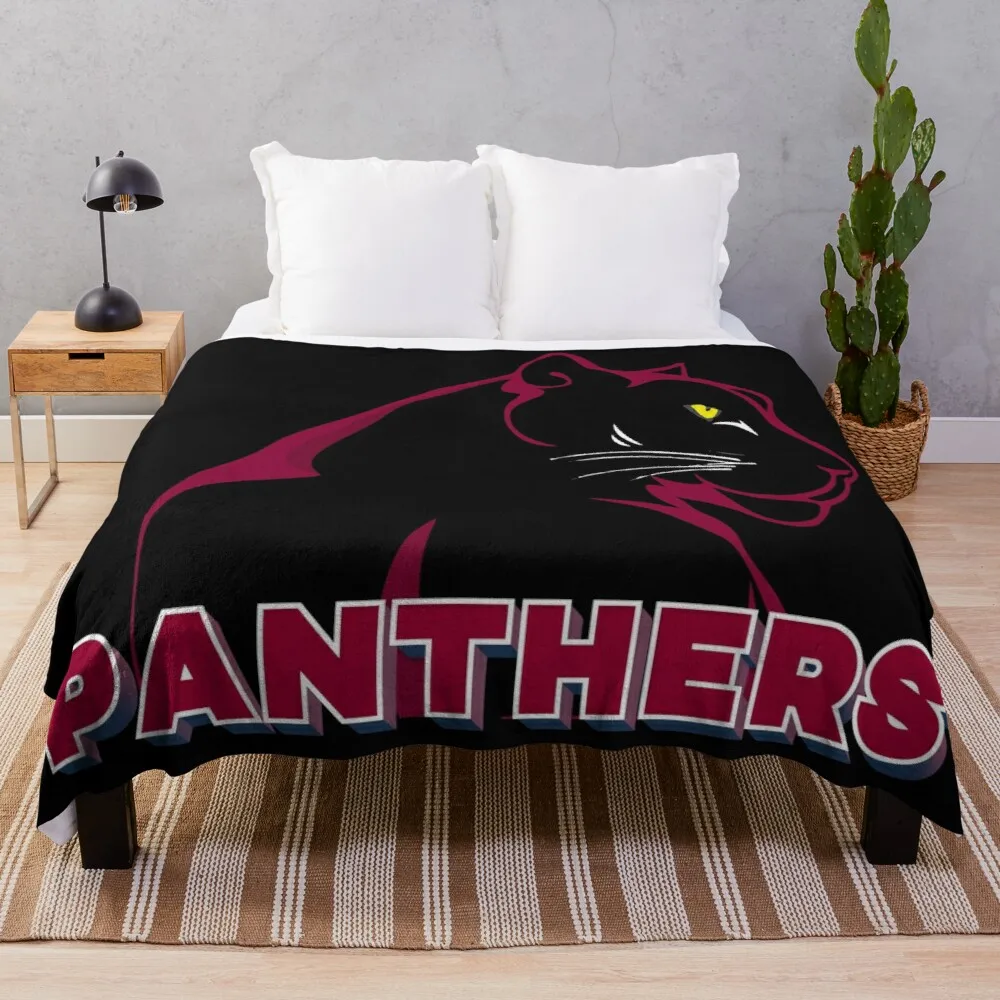 

Panthers Throw Blanket Flannels Travel Blanket Crochet Blankets