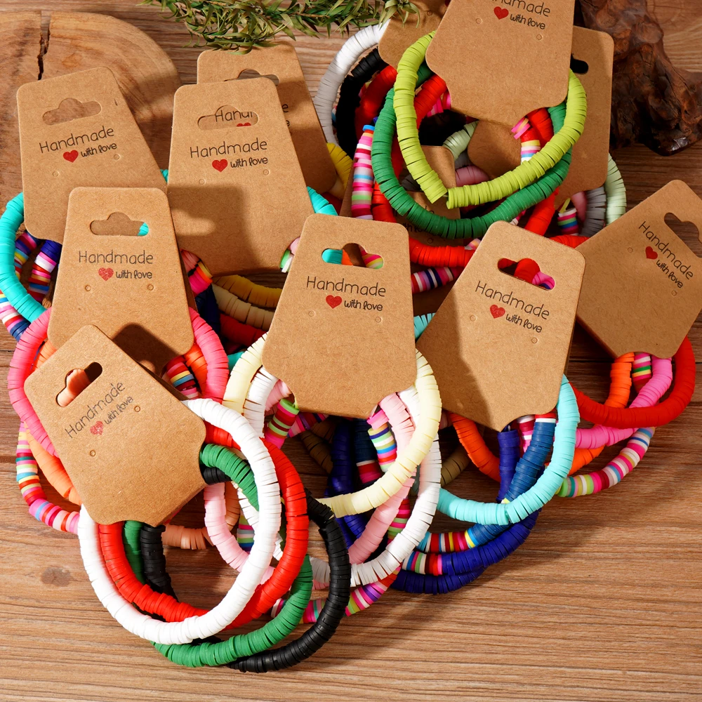 4 шт./комплект женские разноцветные браслеты с бусинами