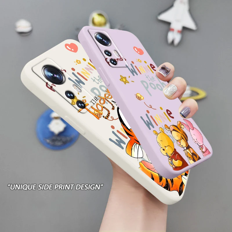 

Tigger and Winnie the Pooh Phone Case For Xiaomi Mi 12S 12 12X 11i 11T 11 10 10S 10T 9 Pro Lite Ultra 5G Liquid Rope TPU