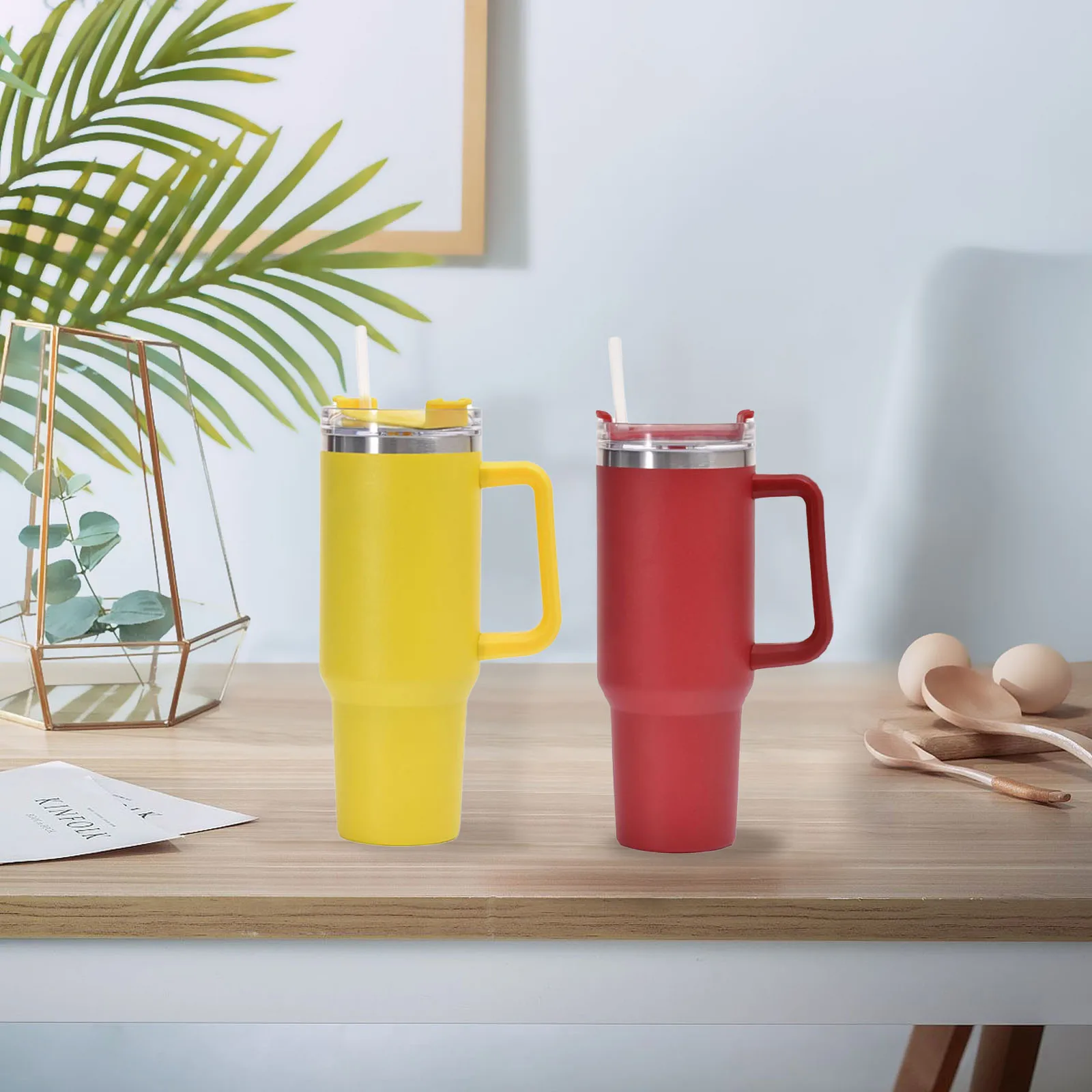 

Thermo Stainless Steel Cup Vacuum Cup Double-Walled Insulated Mug Drinking Cup Bottles Thermos Large Capacity 40 Oz 1200Ml