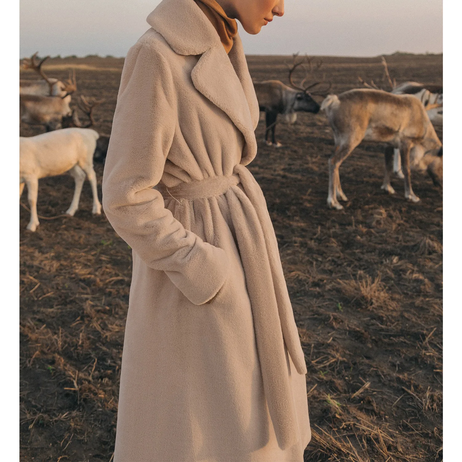 2022 New Winter Women'S High-Quality Artificial Rabbit Fur Coat Luxury Long Coat Loose Lapel Coat Thick Warm Women'S Plush Coat