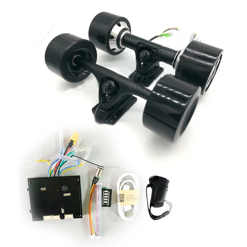 Двойной привод 70 мм 83 мм 90 мм 180 Вт 250 Вт 350 Вт, Электрический строительный двигатель, 8-дюймовый грузовик, двойной привод, электрический мотор для скейтборда с ESC