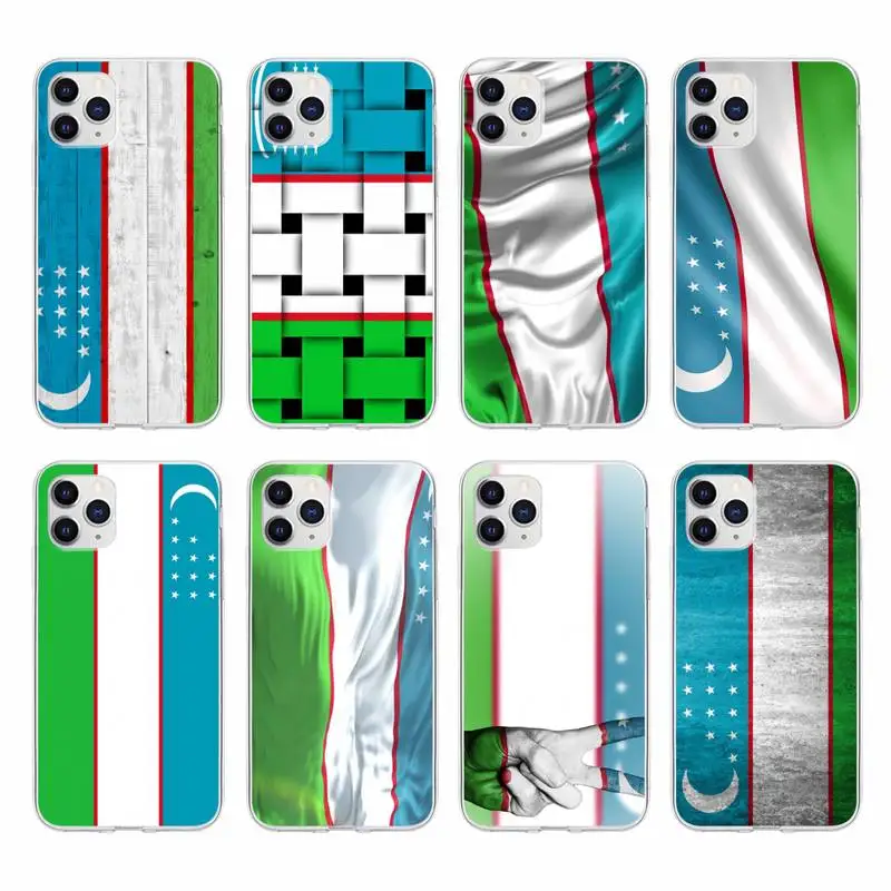 

Uzbekistan National Flag Phone Case For Samsung A12 5G A71 4G A70 A52 A51 A40 A31 A21S A20 A50 A30 S Transparent Cover