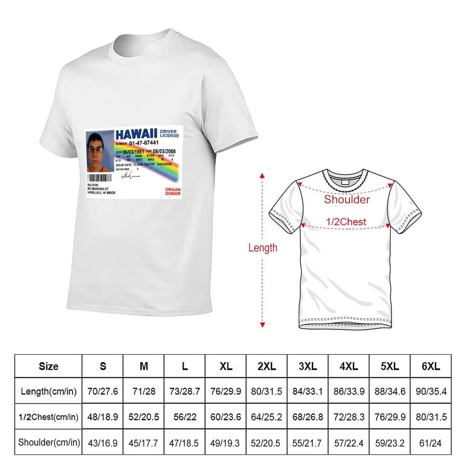 Фото Футболка McLovin fake id Superbad, дышащая спортивная футболка для мужчин №2