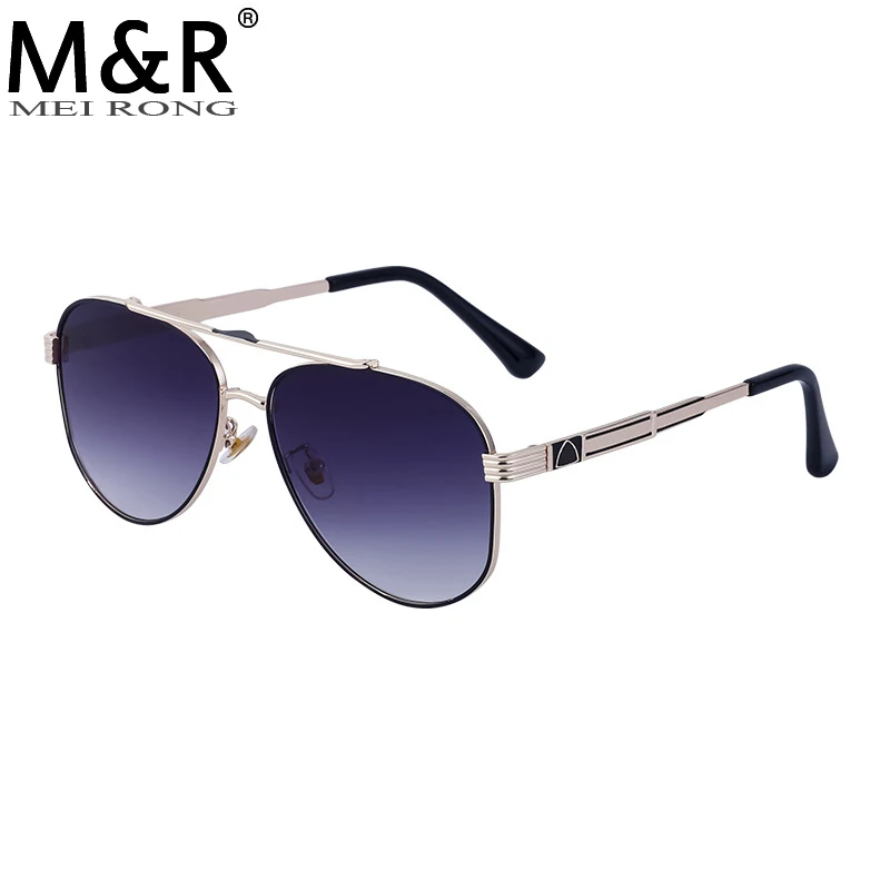 

Fashion New Product Women's Oval Sunglasses Retro Gradient Metal Eyeglass Frame Men's Driving Sunshade Glasses Gafas De Sol