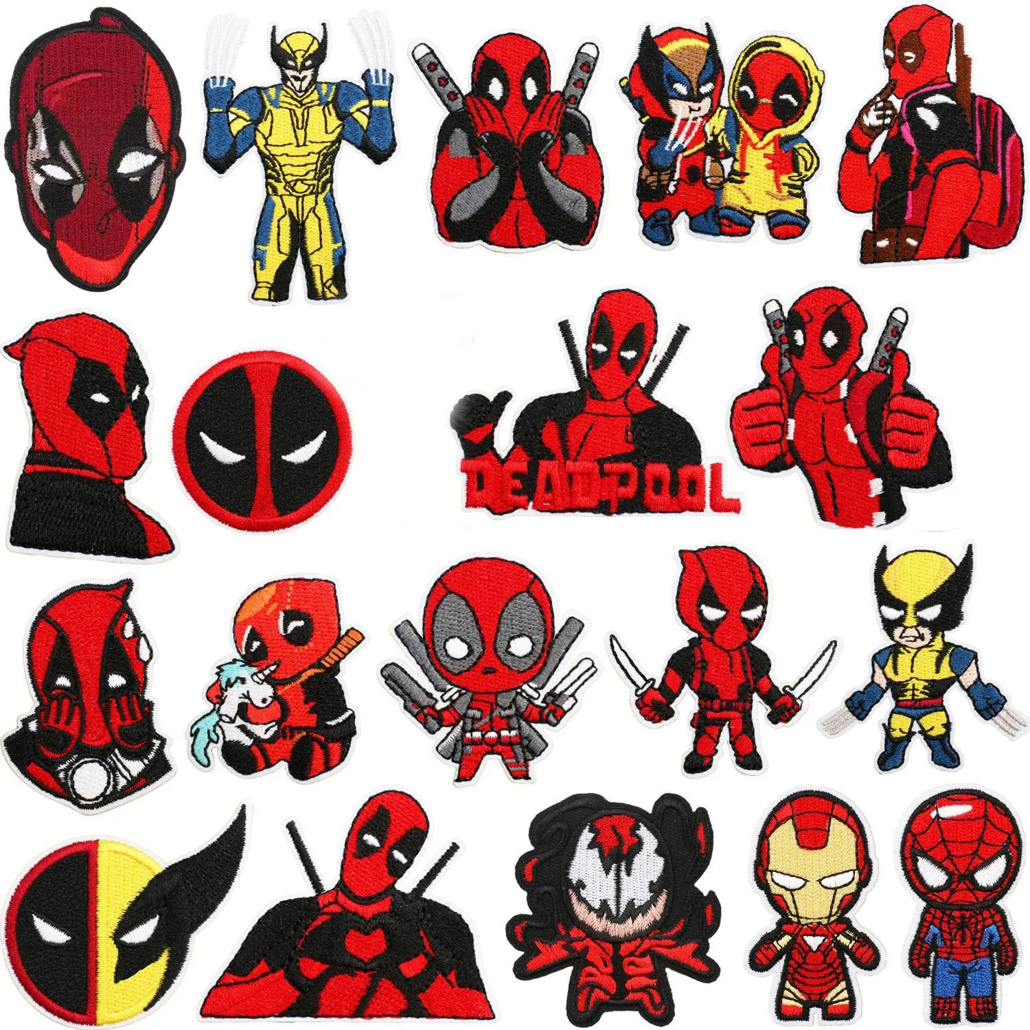 Дэдпул фильм гладильные вышитые нашивки DIY рюкзак одежда куртка брюки аксессуары
