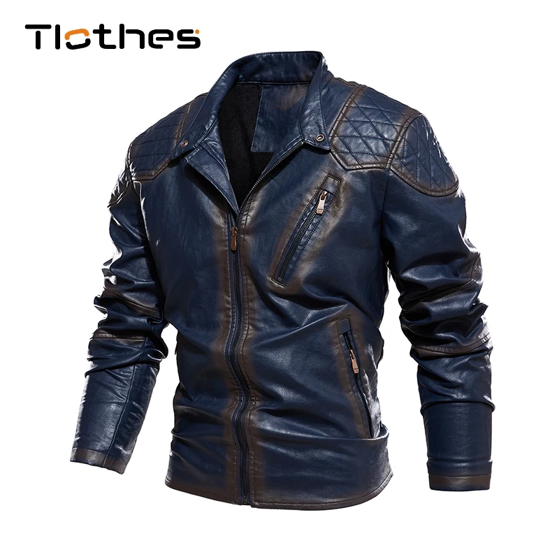 

Осенне-зимняя мотоциклетная куртка, мужской брендовый дизайнерский стиль, Флисовая теплая кожаная куртка, мужские байкерские кожаные куртки для отдыха