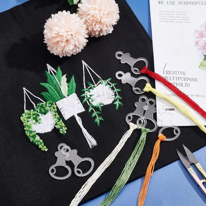 Прозрачная акриловая нить шпульки фотообои в форме ключа вышивка крестом